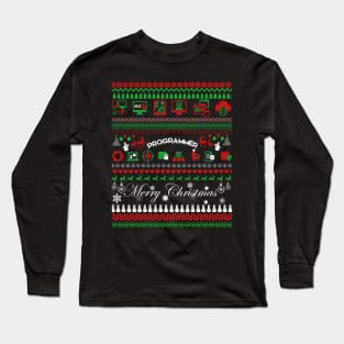 Programmer Ugly Christmas Sweater Gift For Coder Long Sleeve T-Shirt